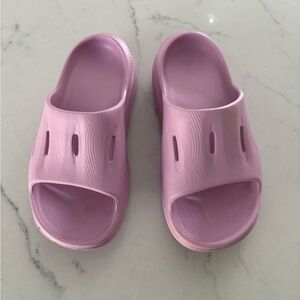 Hoka Pink Slide Sandals